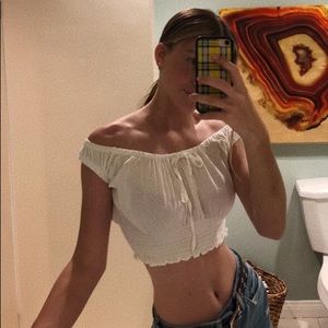 Brandy Melville Vintage White Blouse